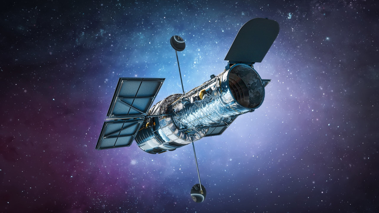 Teleskop Hubble i Droga Mleczna / Fot. Dima Zel, Shutterstock.com
