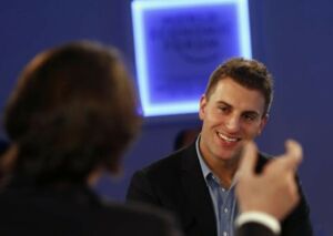 Brian Chesky, CEO Airbnb / Fot. Reuters/Denis Balibouse