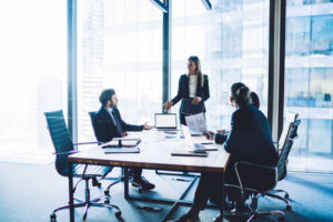 Service Delivery Manager in a meeting room./ Fot. GaudiLab, Shutterstock.com