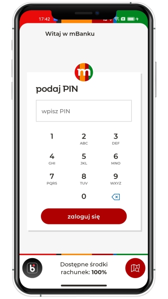 Aplikacja mBank przestanie działać na wielu smartfonach - 1 Pin - Fot. mBank