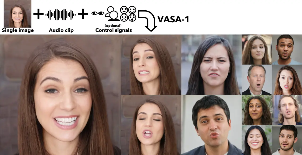 microsoft-vasa-1-hiperrealistyczne-wideo-mowiacej-twarzy-ai Fot. Microsoft