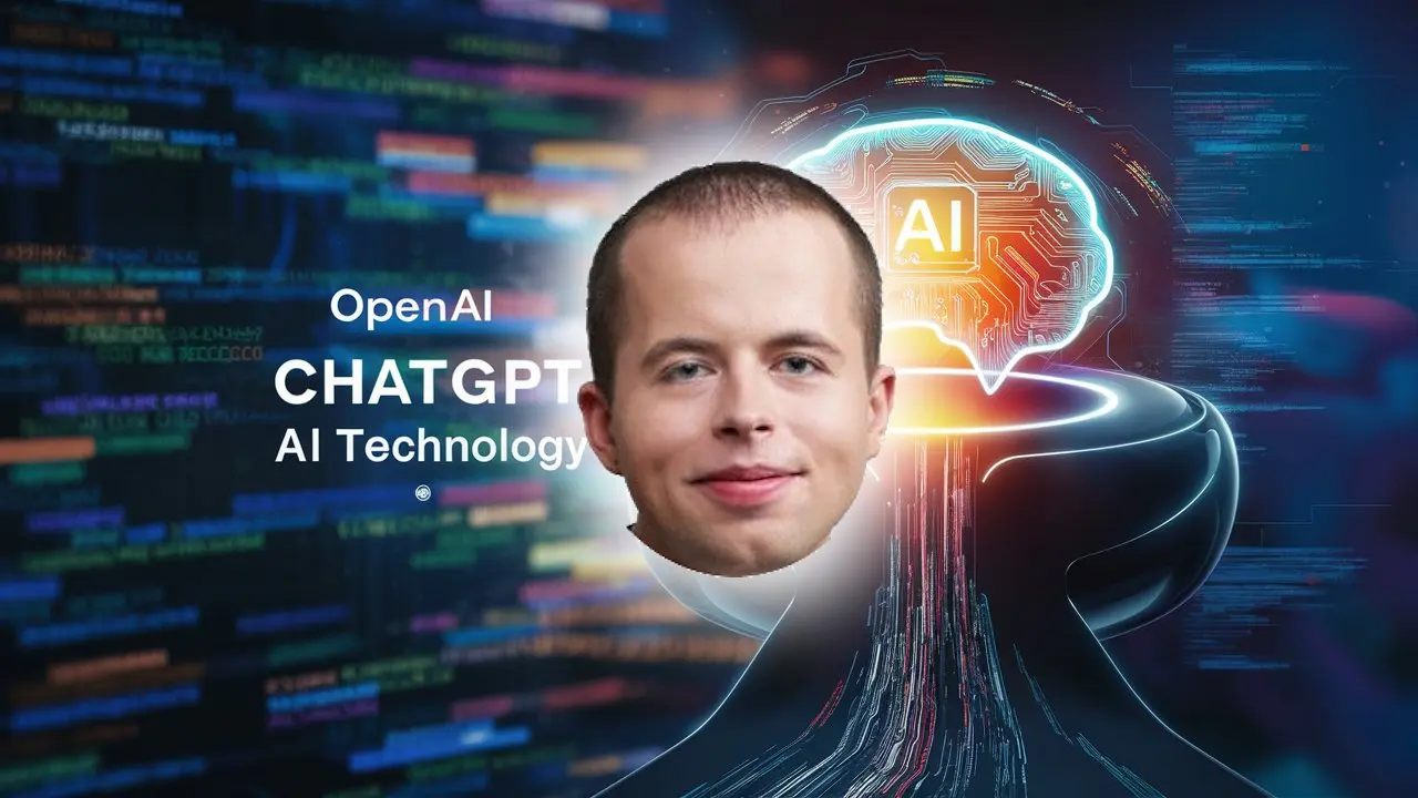 Jakub Pachocki główny naukowiec OpenAI - Fot. LinkedIn, Ideogram.ai