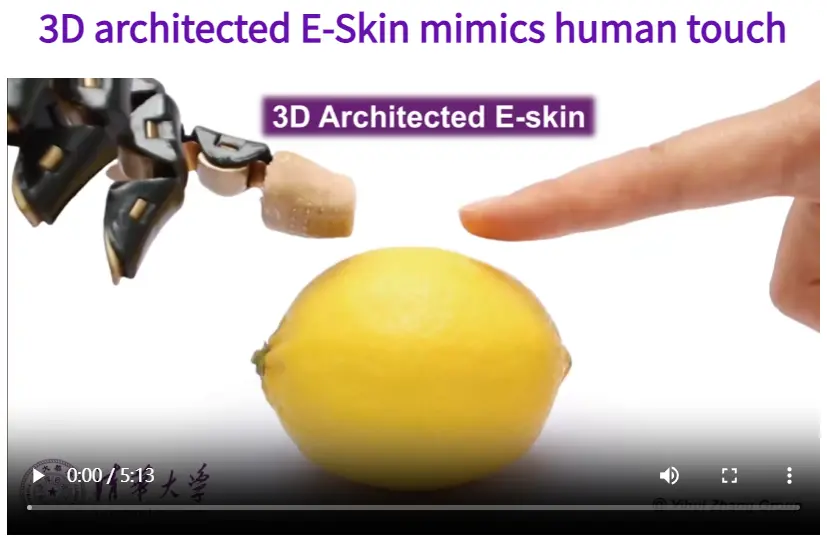 3D Architected E-skin - Fot. Tsinghua