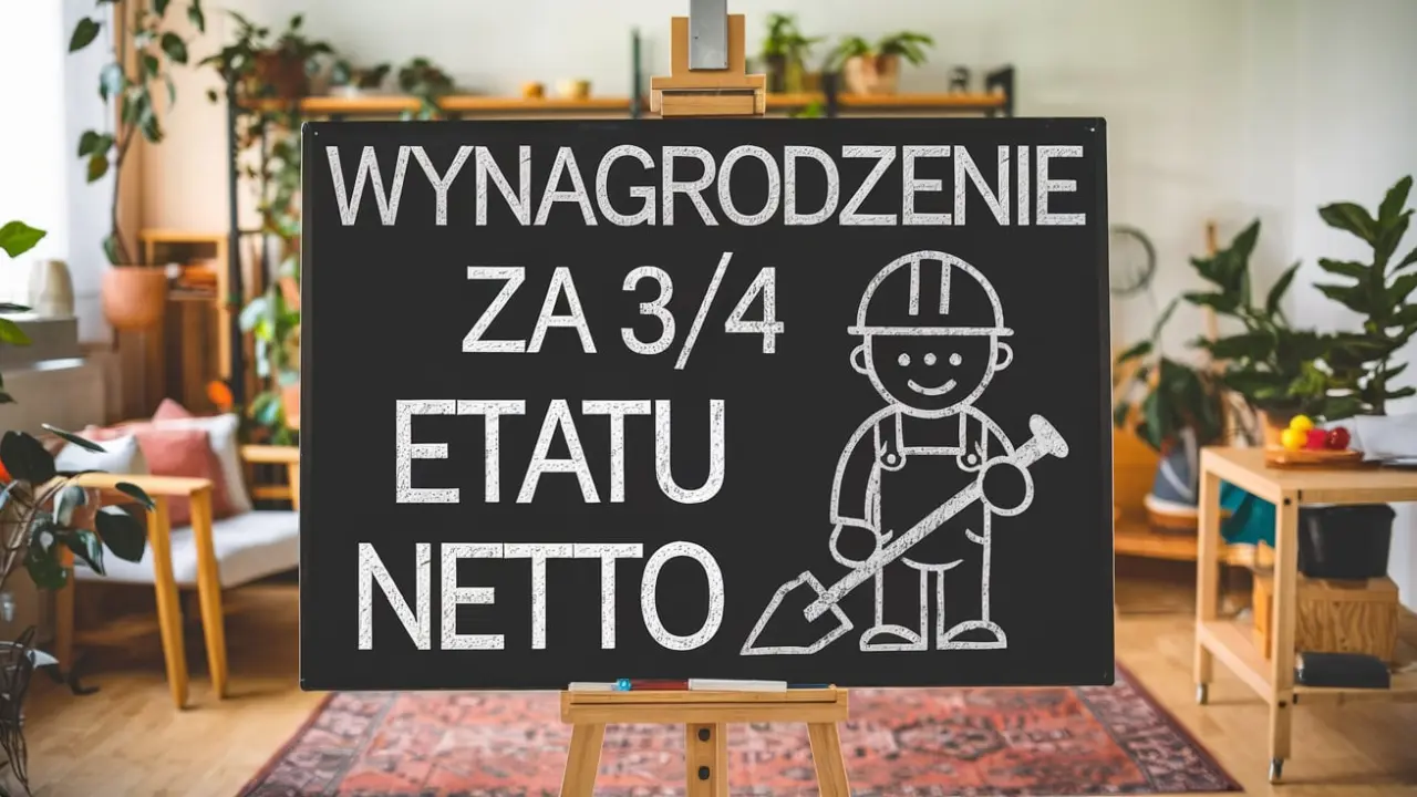 wynagrodzenie-za-3-4-etatu-netto-jak-obliczyc-czy-jest-wystarczajace - Fot. ideogram.ai, mat. własne